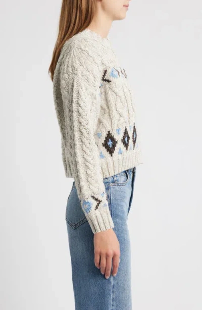 The Great . The Cavern Wool Blend Zip-up Cardigan In Neutral