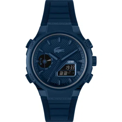 Lacoste Lc33 Silicone Strap Watch, 45mm