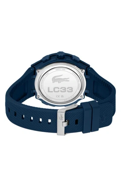 Lacoste Lc33 Silicone Strap Watch, 45mm