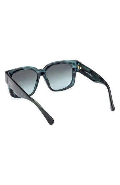 Max Mara Glimpse 54mm Round Sunglasses In Gray