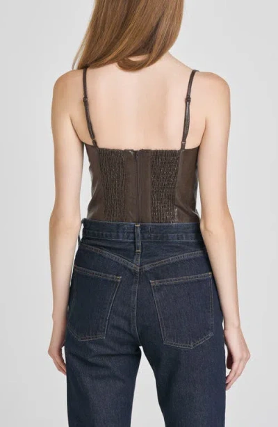 Wayf Estella Faux Leather Camisole