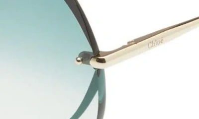 Chloé 64mm Gradient Round Sunglasses