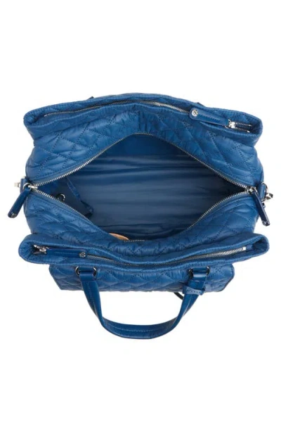 Mz Wallace Crosby Lock Quilted Nylon Satchel