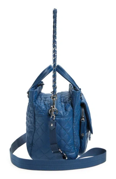 Mz Wallace Crosby Lock Quilted Nylon Satchel