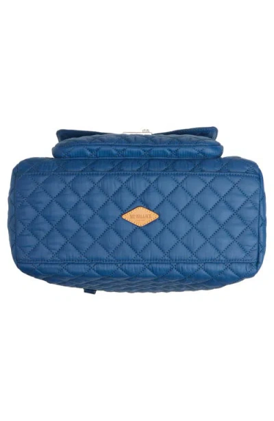 Mz Wallace Crosby Lock Quilted Nylon Satchel