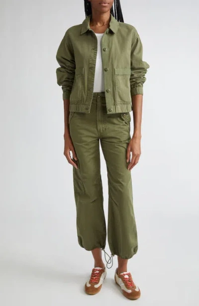 Veronica Beard Mandy Parachute Pant In Army In Green