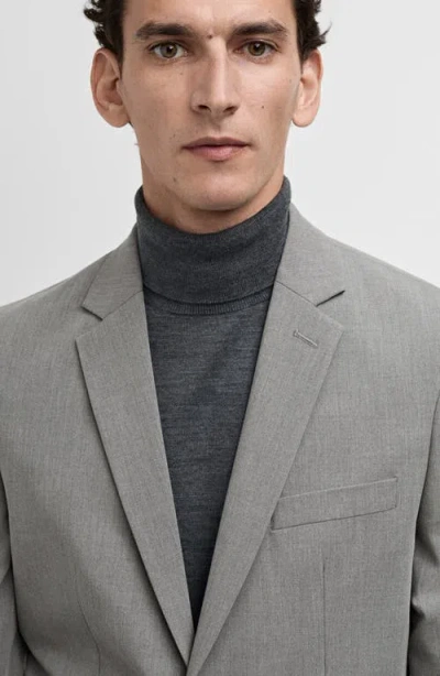 Mango Slim Fit Suit Jacket In Gray