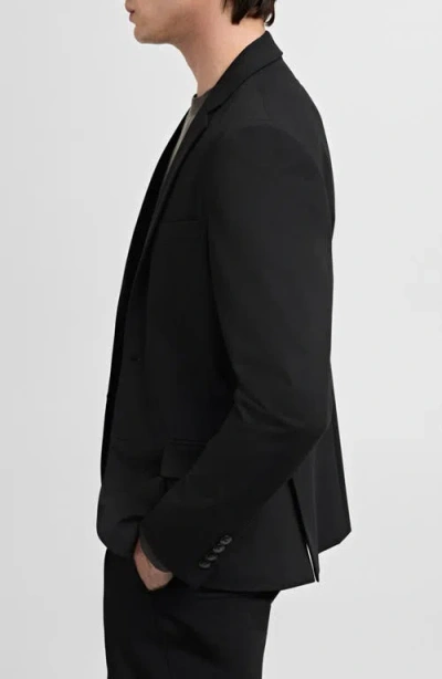 Mango Superslim Fit Stretch Sport Coat In Black