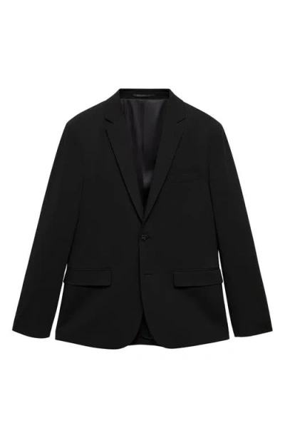 Mango Superslim Fit Stretch Sport Coat In Black