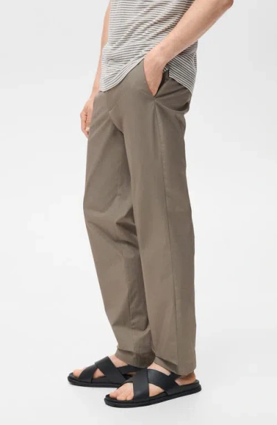 Mango Men's Slim-fit Cotton Pants In Green