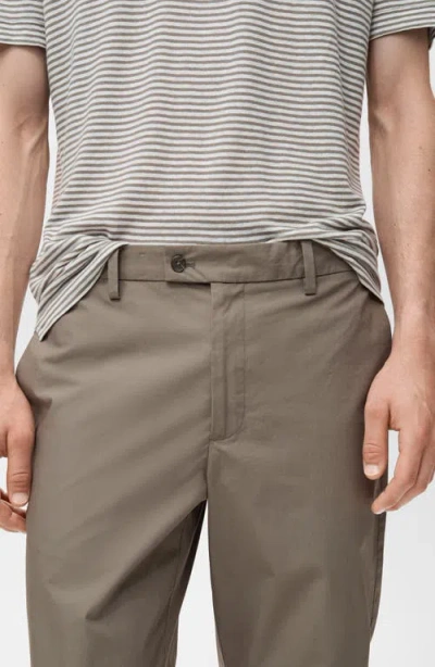 Mango Men's Slim-fit Cotton Pants In Green