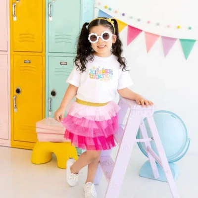 Sweet Wink Girls' First Grade Retro Short Sleeve T-shirt - Little Kid, Big Kid In Multi