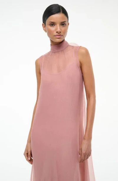 Staud Albee Embroidered Sleeveless Maxi Dress