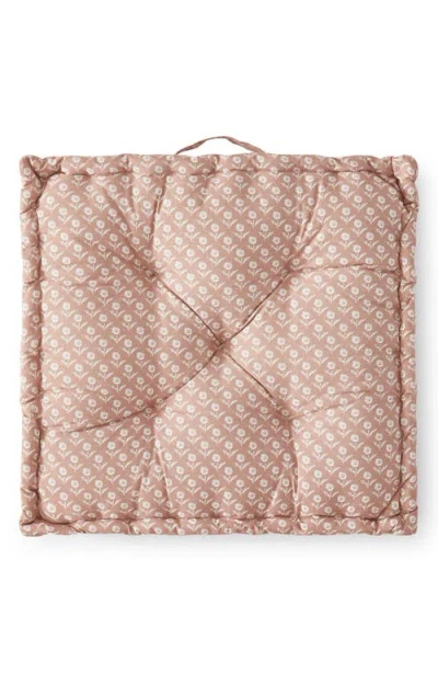 Peri Home Floral Decorative Floor Cushion In Pink