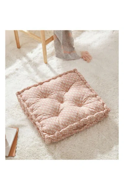 Peri Home Floral Decorative Floor Cushion In Pink
