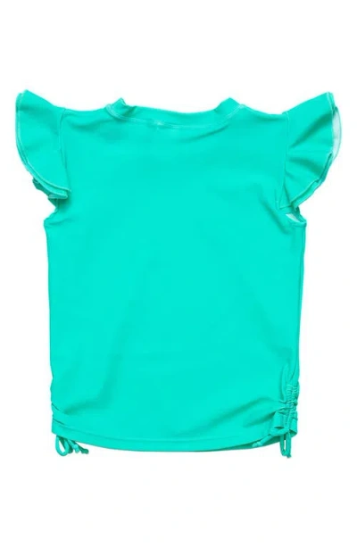 Snapper Rock Kids' Mint Flutter Sleeve Rashguard In Green