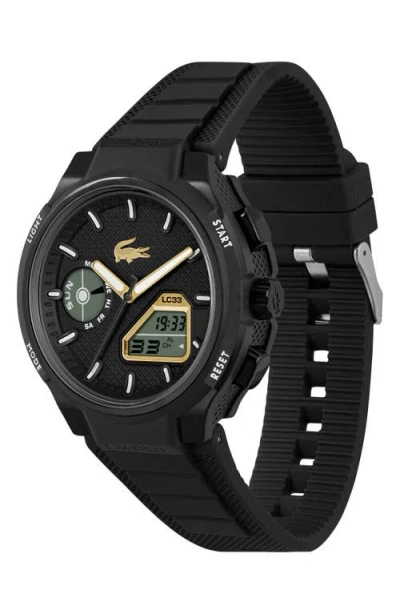Lacoste Lc33 Silicone Strap Watch, 45mm