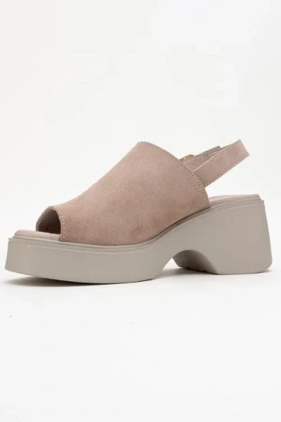 Forever & Always Shoes Power Leather Platform Wedge Sandals