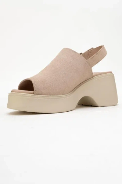 Forever & Always Shoes Power Leather Platform Wedge Sandals