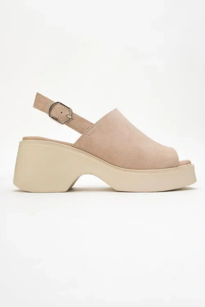 Forever & Always Shoes Power Leather Platform Wedge Sandals