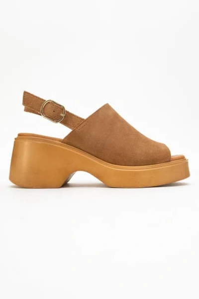 Forever & Always Shoes Power Leather Platform Wedge Sandals