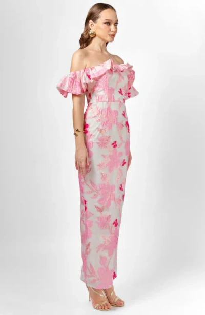 Bariano Jacquie Off Shoulder Midaxi