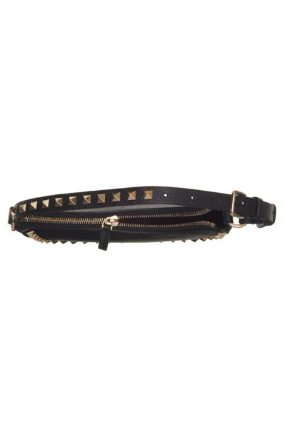 Valentino Rockstud Mini Leather Hobo Bag