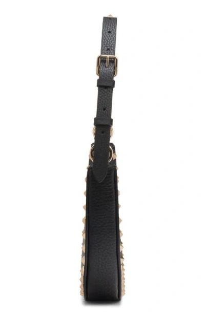 Valentino Rockstud Mini Leather Hobo Bag