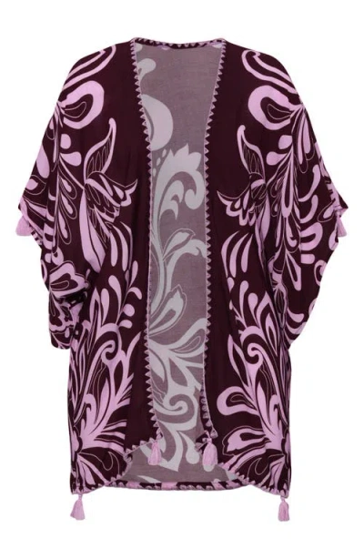 La Blanca Fiji Open Front Cover-up In Multi