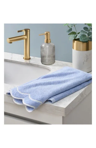 Peri Home Scallop Hand Towel In Blue