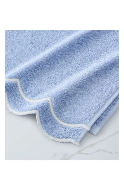 Peri Home Scallop Hand Towel In Blue