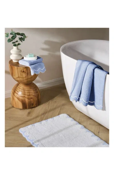 Peri Home Scallop Hand Towel In Blue