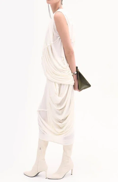 Co Draped Skirt In White