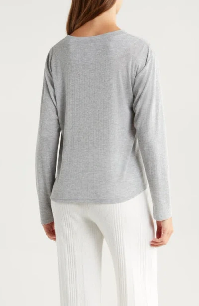 Andine London Antibes Long Sleeve T-shirt In Gray
