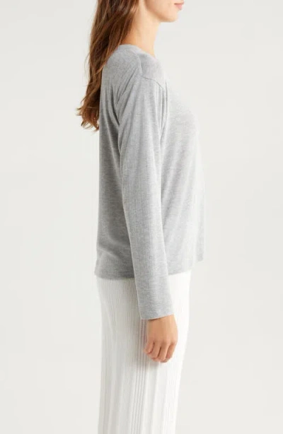 Andine London Antibes Long Sleeve T-shirt In Gray