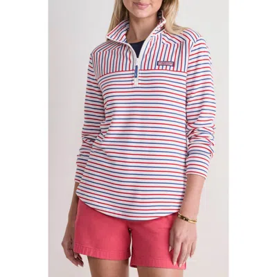 Vineyard Vines Stripe Shep Shirt In Red