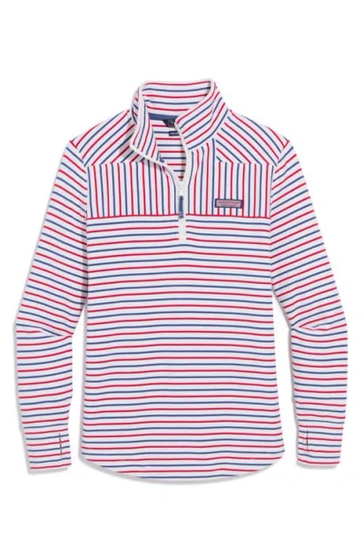 Vineyard Vines Stripe Shep Shirt In Red