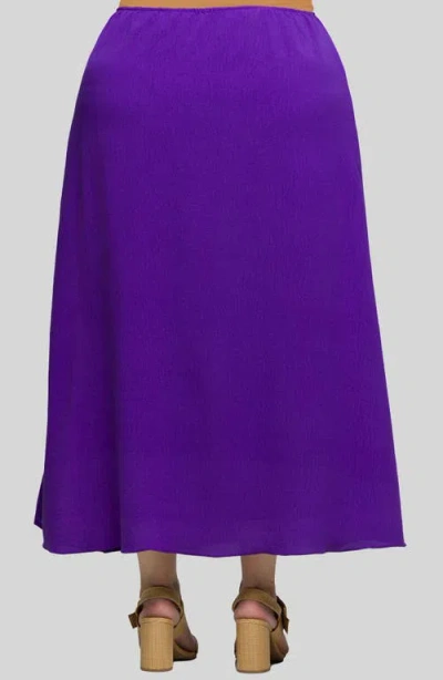 24seven Comfort Apparel Elastic Waist Maxi Skirt