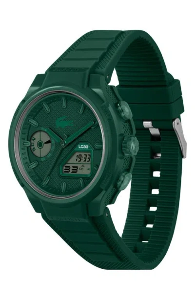 Lacoste Lc33 Silicone Strap Watch, 45mm