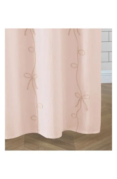 Peri Home Sasha Bows Shower Curtain In Neutral