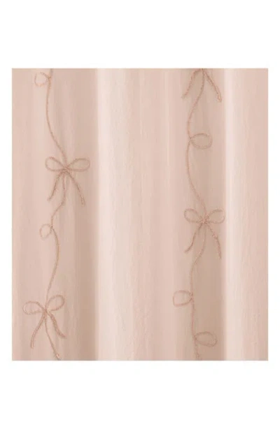 Peri Home Sasha Bows Shower Curtain In Neutral