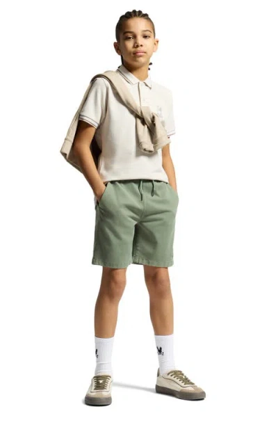 Psycho Bunny Kids' Baxter Tipped Pima Cotton Piqué Polo In Neutral