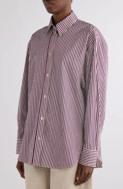 Isabel Marant Fabriza Stripe Cotton Poplin Button-up Shirt