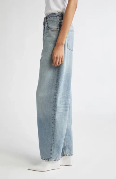 Haikure Bibi Mid-rise Barrel-leg Jeans In Blue