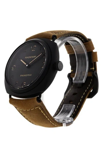 Watchfinder & Co. Panerai  2020 Radiomir Manual Leather Strap Watch, 45mm