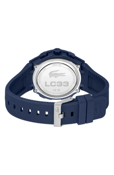 Lacoste Lc33 Silicone Strap Watch, 45mm