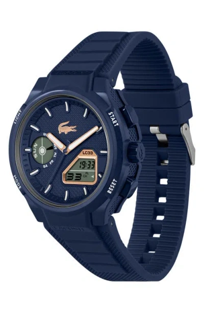 Lacoste Lc33 Silicone Strap Watch, 45mm