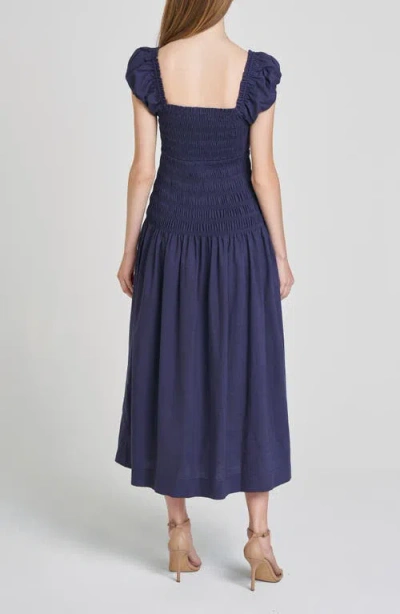Wayf Cassidy Smock Bodice Midi Sundress