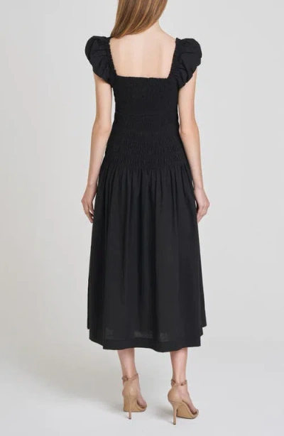 Wayf Cassidy Smock Bodice Midi Sundress