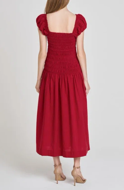 Wayf Cassidy Smock Bodice Midi Sundress